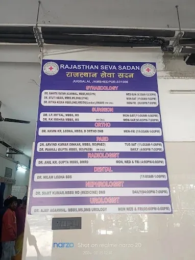 Rajasthan Seva Sadan Hospital in Jamshedpur